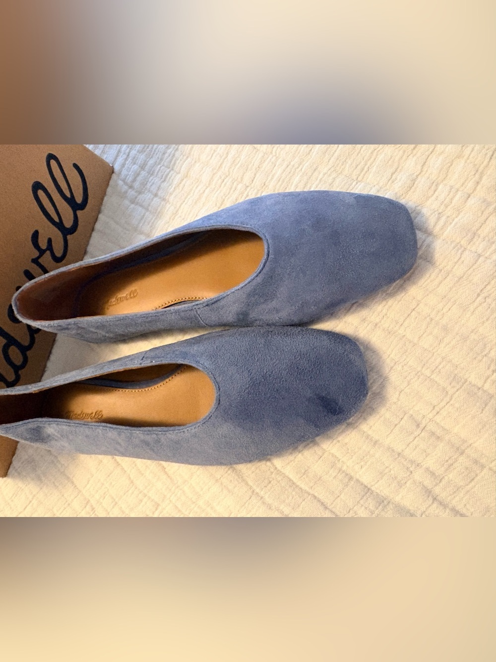 Madewell Mylie blue suede flats 7.5 - Picture 2 of 7